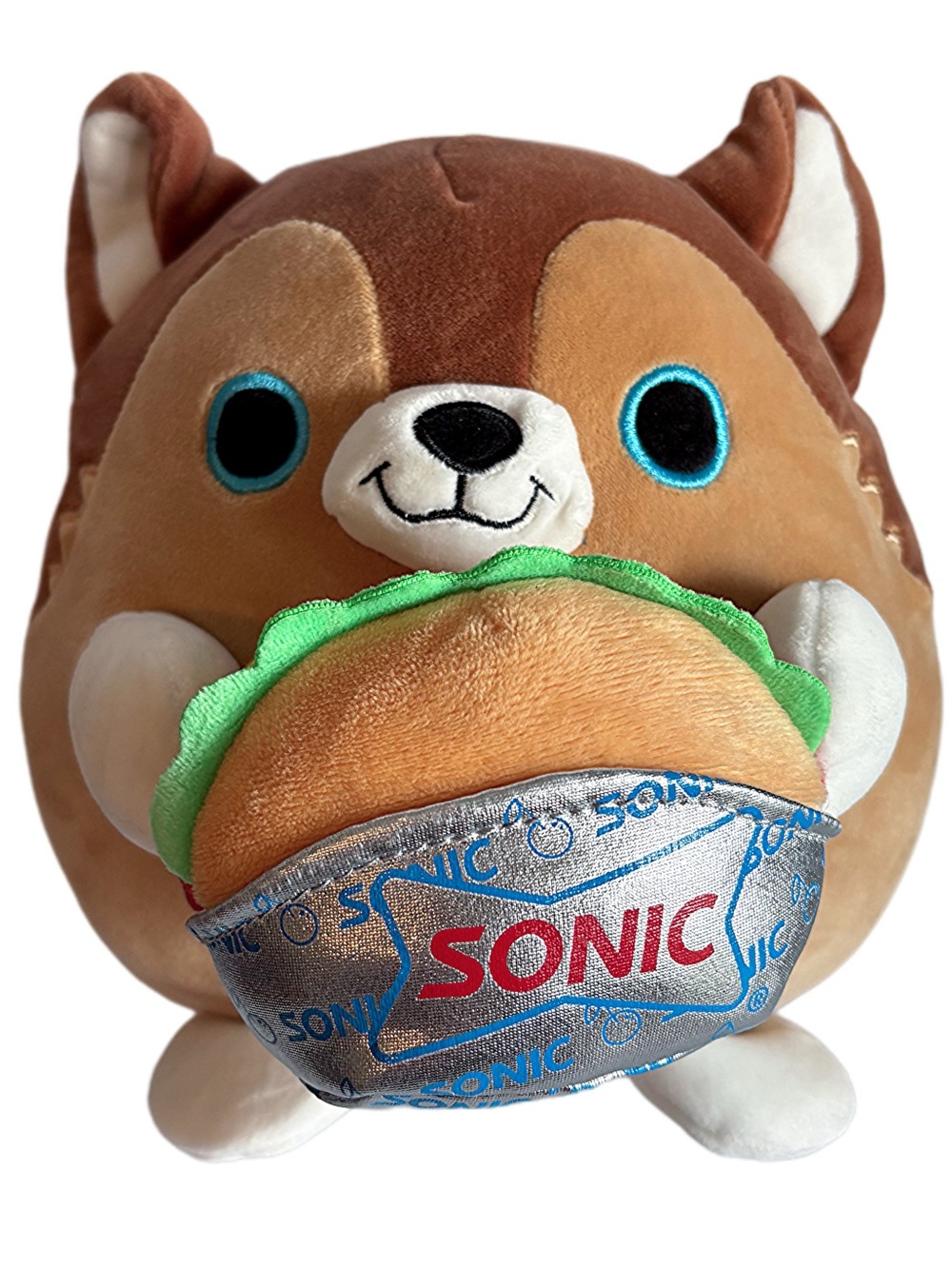 ZURU Snackles LUCAS the Dog with Sonic Cheeseburger Plush
